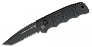 Boker Plus Automat Kalashnikov Folding Knife 3.35" D2 Black Combo Tanto Blade - 01KALS102N