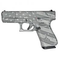 Glock 19 Gen5 9mm 15rd 4.02" Custom "Distressed Flag" Gray- Austria - PA195S203DISFLAGGRY