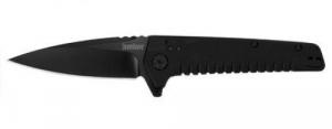 Kershaw Fatback Knife with SpeedSafe & Black-Oxide Coating - 3.5" Blade - 1935