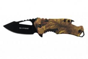 Sarge Knives Camo Fuse- Camo Pocket Knife & Bottle Opener - 6" Overall Length