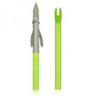 Muzzy Iron 2-Blade Fish Point w/ Chartreuse Arrow - 1034