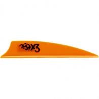Bohning X3 Vanes Neon Orange 2.25 in. 100 pk. - 101052NO225