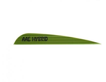Arizona Archery Enterprise Hybrid 40 Vanes OD Green 3.8 in. 100 pk. - HY40ODG100