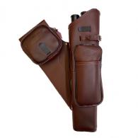 Neet NT-2100 Leather Target Quiver Burgundy Right Hand - 1130
