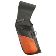 Neet N-490 Leather Field Quiver Black Leather with Orange Pockets Right Hand