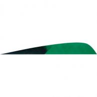 Gateway Parabolic Feathers Kuro Green 4 in. Left Wing 50 pk. - 400LPKGN-50