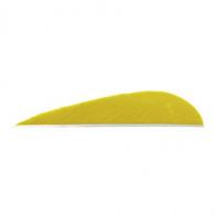 Trueflight Parabolic Feathers Yellow 3 in. RW 100 pk. - 11204