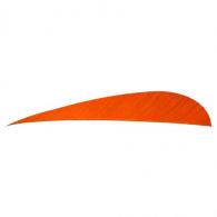 Trueflight Parabolic Feathers Orange 5 in. RW 100 pk. - 11805