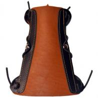 Bateman Traditional Leather Narrow Armguard Brown w/ Elastic Straps - T2AGNBN
