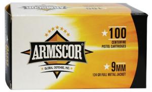 Armscor 9mm   124gr FMJ            100rd - 50445