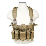 NcSTAR Vest AR and Pistol Chest Rig Tan