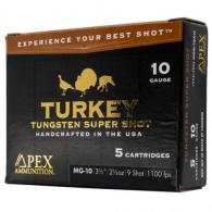 Apex Turkey TSS Shotgun Ammo 10 ga. 3-1/2 in. 2-1/2oz #8 shot 5 Round - MG10-8