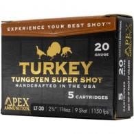 Apex Turkey TSS Shotgun Ammo 20 ga. 2-3/4 in. 1-3/8oz #8 shot  5 Round - LT20-8