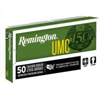 Remington UMC Handgun Ammo 9mm 147 gr. FMJ 50 rd. - 23732