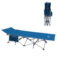 Osage River 300LBS Folding Camp Cot with Pocket - Blue - ORFCCPBL