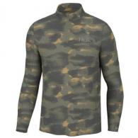 Huk Camden Coldfront 1/4 Zip Long Sleeve Shirt Camden Moss XL - ATH1200582316XL