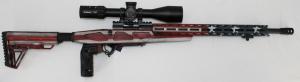 Howa-Legacy M1500 Mini Chassis .223 Rem 20" barrel, USA Flag Cerakote with 4-16x50 Scope, 10 rounds - HCRA70220USAMDT Howa-Legacy M1500 Mini Chassis .223 Rem 20" barrel, USA Flag Cerakote with 4-16x50 Scope, 10 rounds - HCRA70220USAMDT