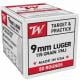 Main product image for Winchester USA Pistol Ammo 9mm 115 FMJ USA PARA 50 rd.
