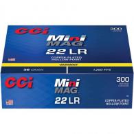 CCI Mini-Mag Rimefire Ammo .22 LR 36 gr. CPHP 300 rd. - 962