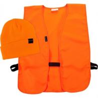 Allen Stocking Cap And Vest Combo Blaze Orange - M-XL - 2394