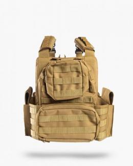 GUARD DOG BODY ARMOR SHEPPARD PLATE CARRIER Flat Dark Earth ADJUSTABLE WITH MULTIPLE POUCHES