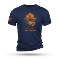 Nine Line 2A Bear Navy Triblend T-Shirt/ 2XLarge