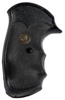 Pachmayr Gripper Grip Checkered Black Rubber with Finger Grooves for S&W J Frame with Round Butt - 03249 Pachmayr Gripper Grip Checkered Black Rubber with Finger Grooves for S&W J Frame with Round Butt - 03249