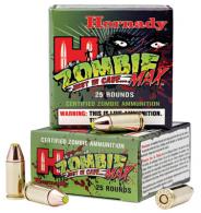 Hornady ZOMBIE 9mm ZMAX 115 GR 1135 fps 25 Rounds Per Box - 90262