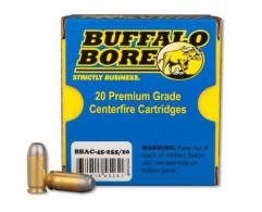 Main product image for Buffalo Bore Outdoorsman Flat Nose 45 ACP+P Ammo 20 Round Box