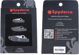 Spyderco 3 Bug Folder 3Cr Clip Point Blade Stainless - C133SET