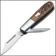 Boker Plus Knife 3.75" 440C Stainless Drop Point Bone - 01BO493