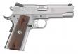 Springfield Armory 1911 Garrison .45 ACP 5 7+1 Stainless Steel Frame & Slide Thin-Line Wood with Double-Diamond Pattern