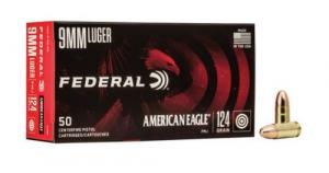 American Eagle Supressor FMJ 50RD 124gr 9mm Luger - AE9SUP1