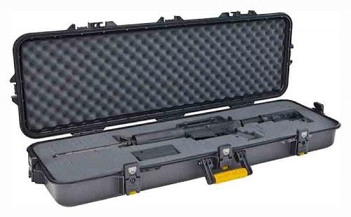 Plano 42" All Weather Gun Case Hard Plastic Blk w/Yel - 108421