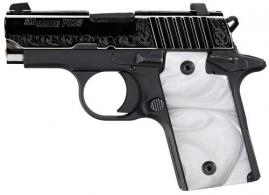 Sig Sauer P238 Single 380 Automatic Colt Pistol (ACP) 2.7" 6+1 NS Whi - 238380ESW