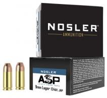 Nosler Match Grade 9mm 124 GR JHP 20rd box - 51286