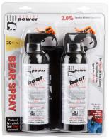 UDAP Bear Spray 7.9oz/225g Up to 35 Feet 2-Pack Black - BS2
