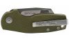 S.O.G Stout FLK 2.10 Folding Cleaver Stonewashed Cryo D2 Steel Blade, OD Green Textured G10/SS Handle Presentation (Image 3)